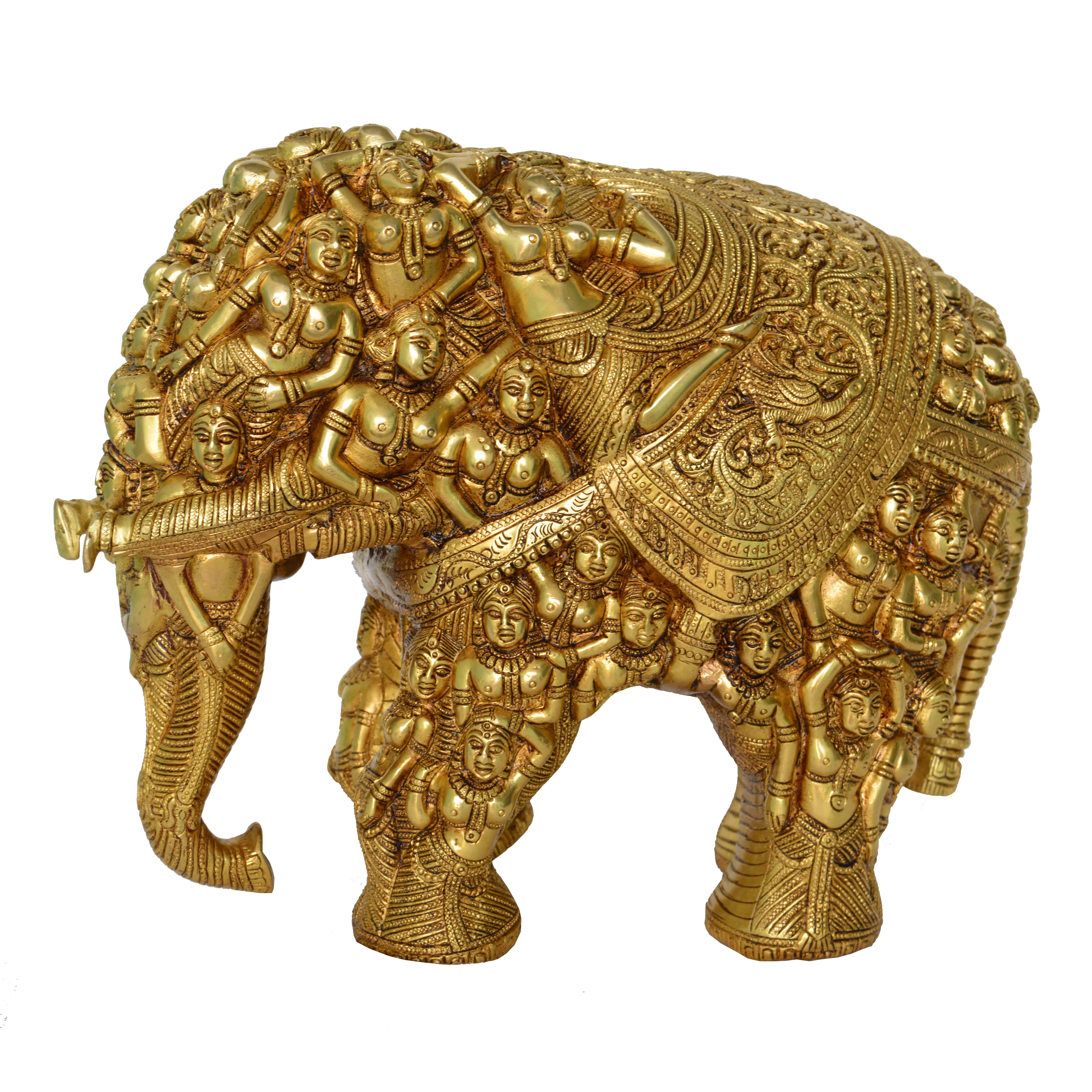 Brass Elephant Statue